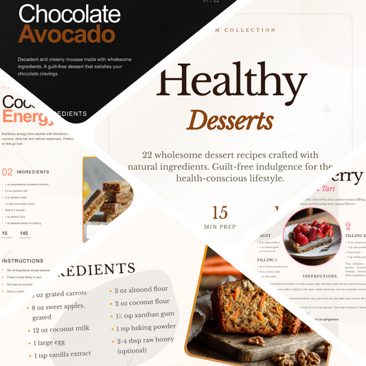 Healthy Desserts Collection - Digital PDF Ebook