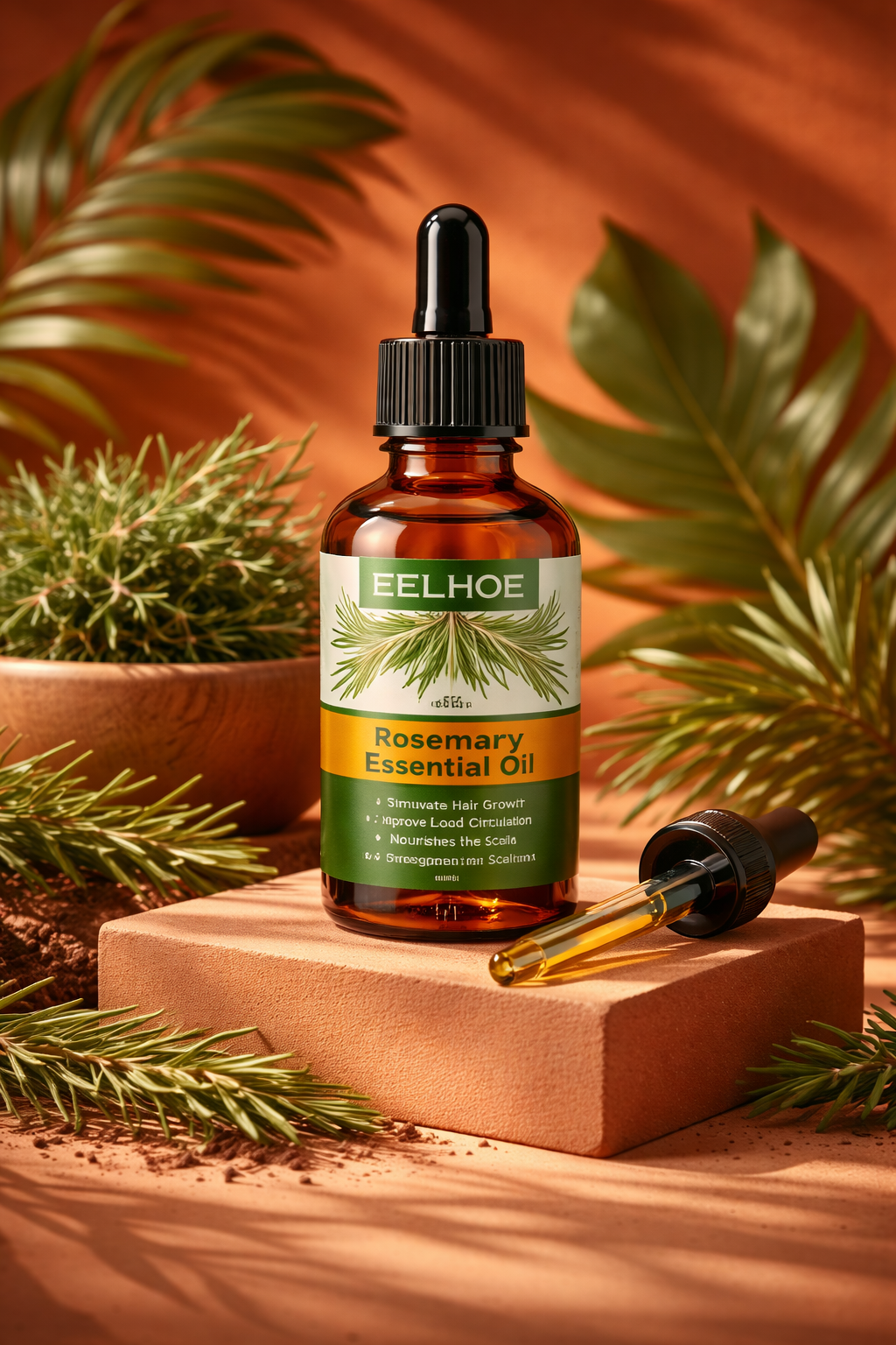 EELHOE Rosemary Hair Growth Oil - Professional Formula, Natural Results