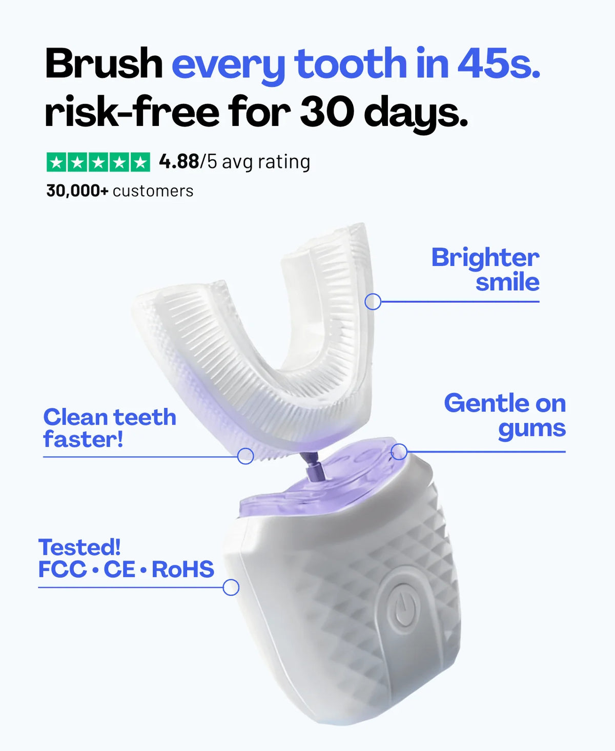 Hum 360 Toothbrush 360° Automatic Toothbrush – Effortless Perfect Clean – Blendify