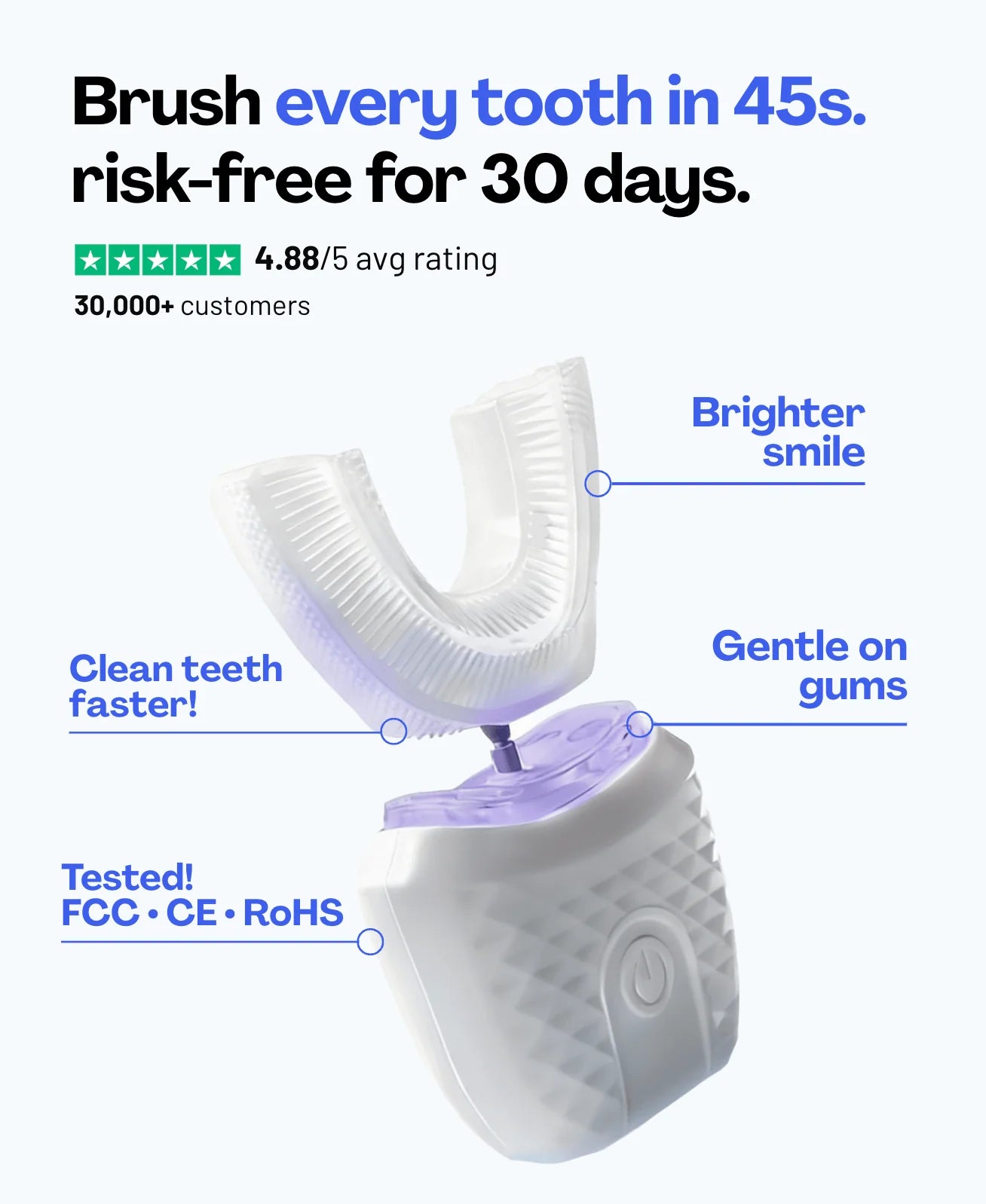 360° Automatic Toothbrush – Effortless Perfect Clean